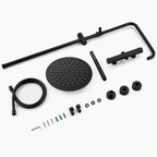 NOXIS – Colonne de douche thermostatique noir mat avec ciel de douche