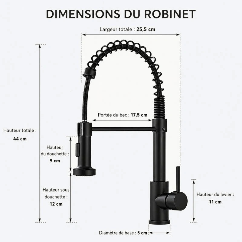 Mitigeur douchette de cuisine