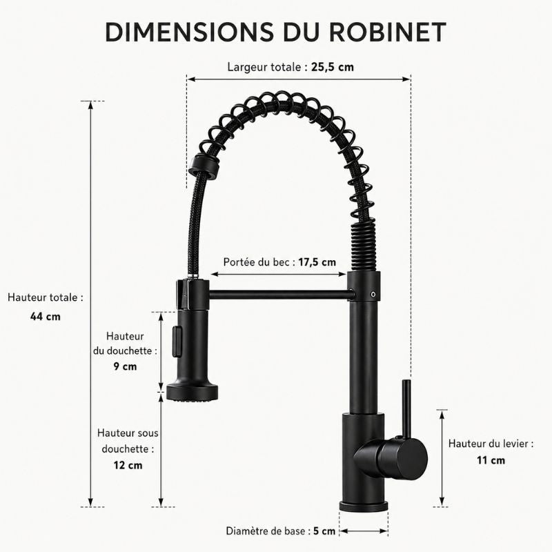 Mitigeur douchette de cuisine