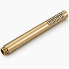AUREA – Brushed gold thermostatic shower column with shower ceiling