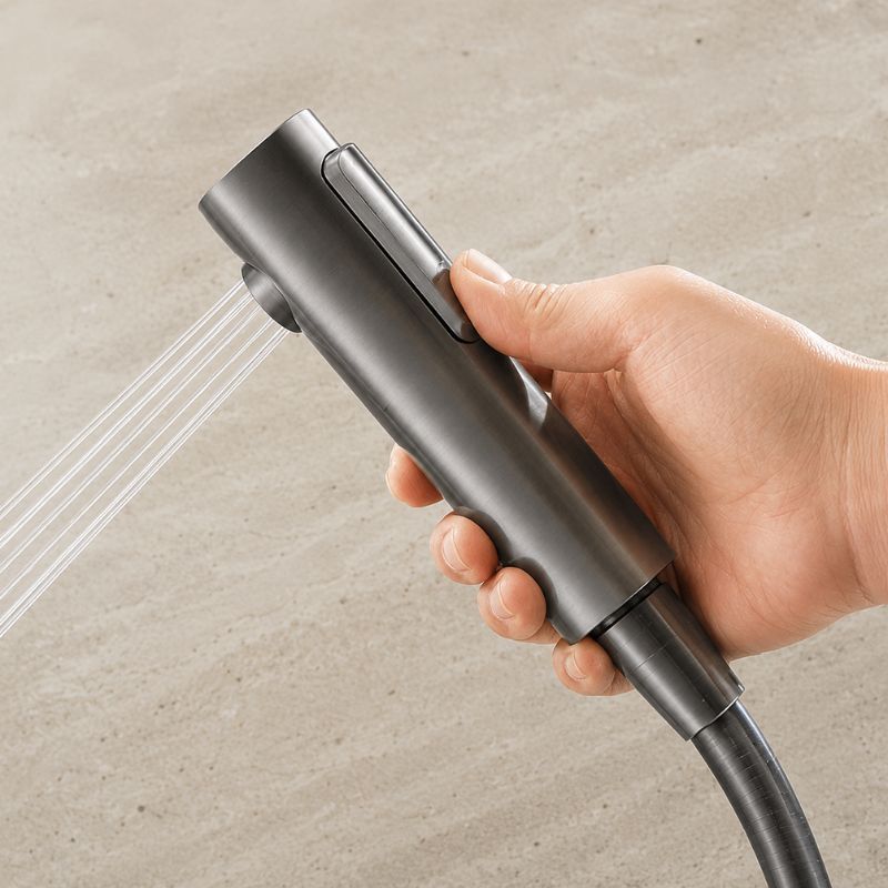 AURIS – Colonne de douche thermostatique à affichage numérique gris brossé