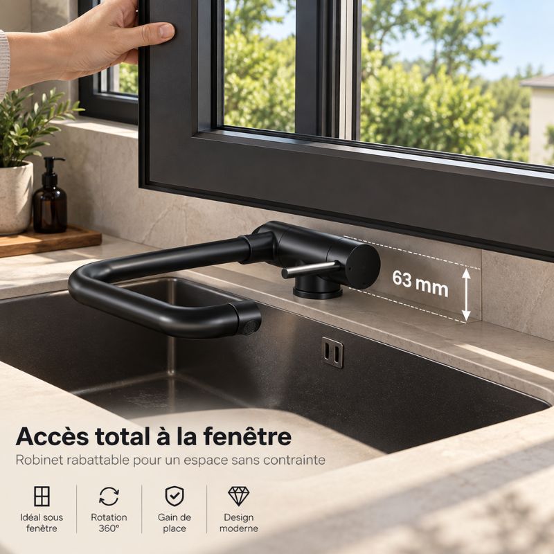 Mitigeur de cuisine rabattable 360° - ÖIK
