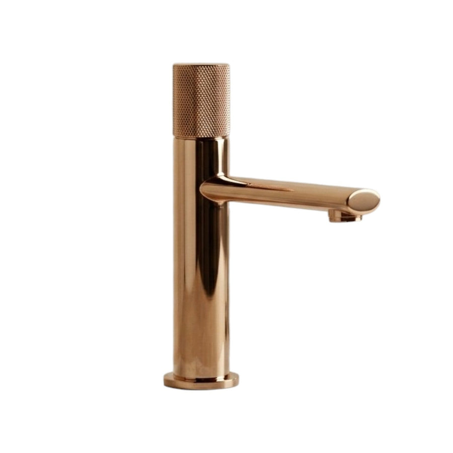 STRIA — Robinet de salle de bain en laiton or rose brossé