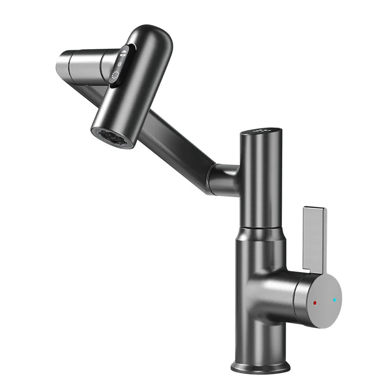Mitigeur de lavabo orientable avec affichage digital