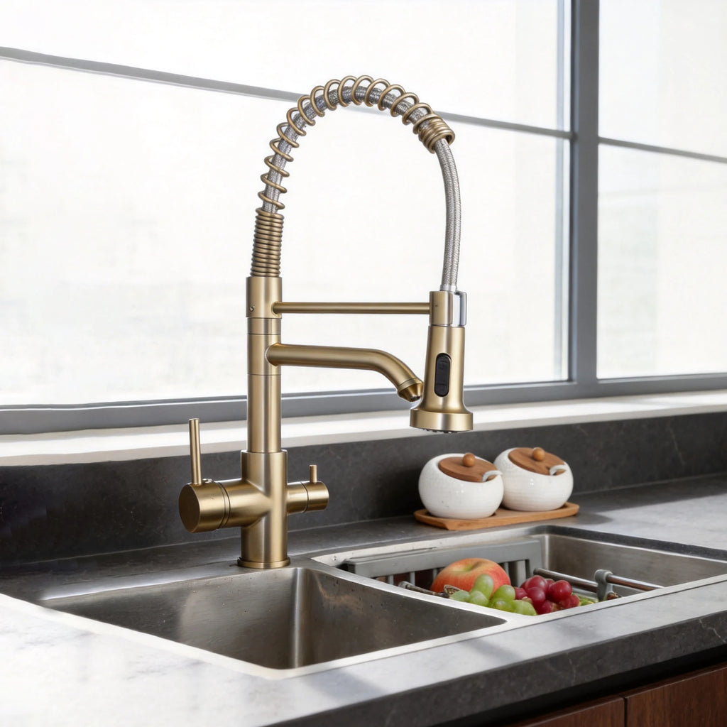 3-Way Kitchen Mixer with Pull-Out Hand Shower - ORIO