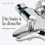 Mitigeur thermostatique bain-douche mural chromé