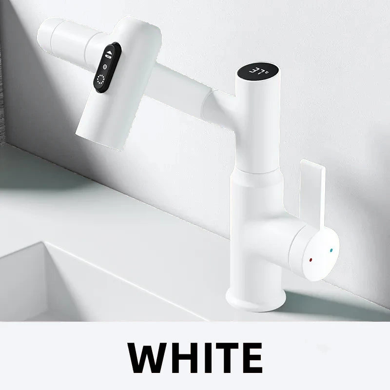 Mitigeur de lavabo orientable avec affichage digital
