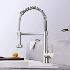 Mitigeur de cuisine à ressort avec douchette orientable