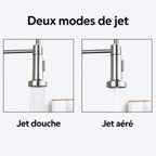 Mitigeur de cuisine à ressort avec douchette orientable