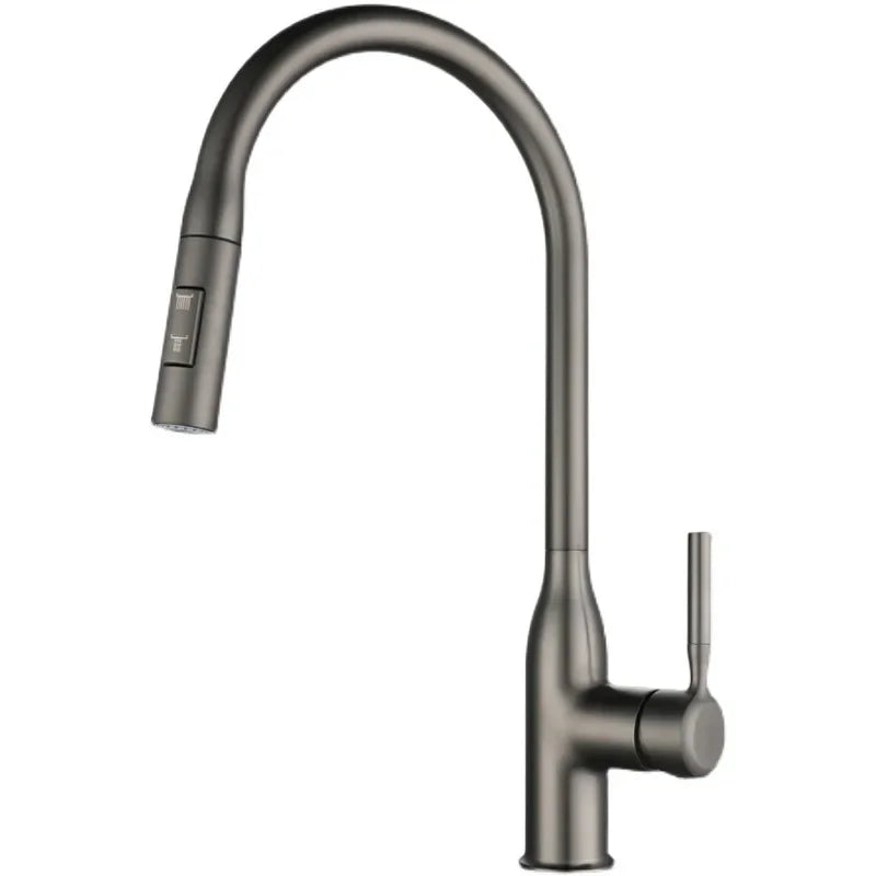 AVENO — Robinet de cuisine douchette en laiton — Chrome