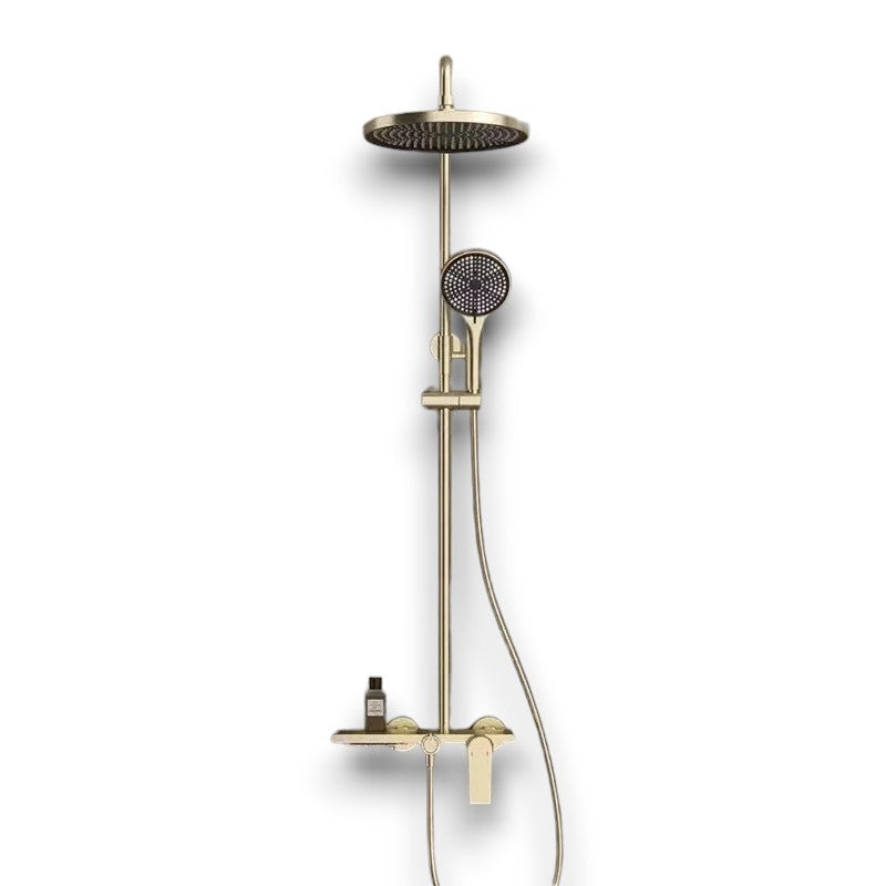 Colonne de Douche Thermostatique Or brossé