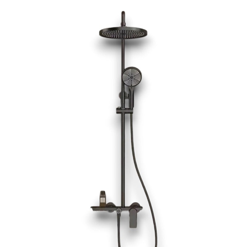 Colonne de Douche Thermostatique Noir Mat