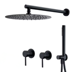 Colonne de douche encastrable noir mat