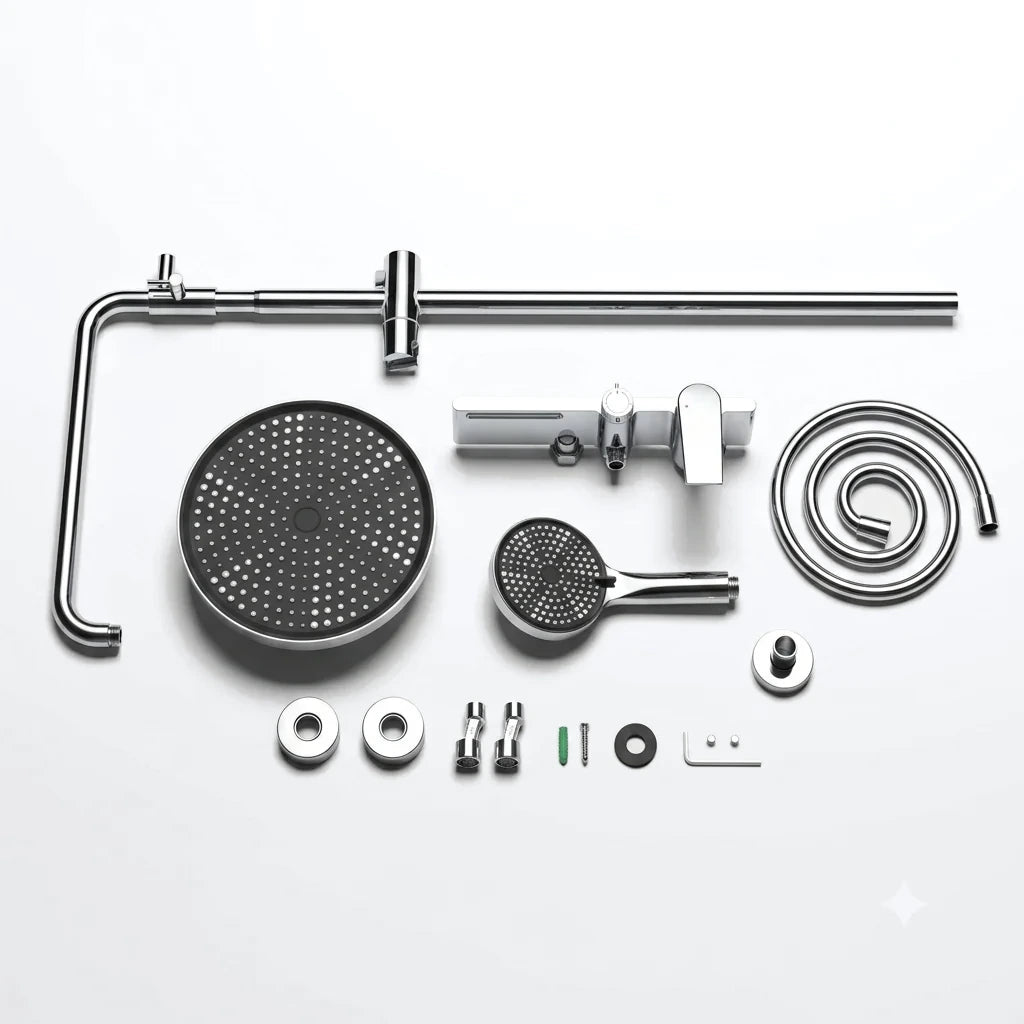 SOREN — Colonne de douche thermostatique chrome