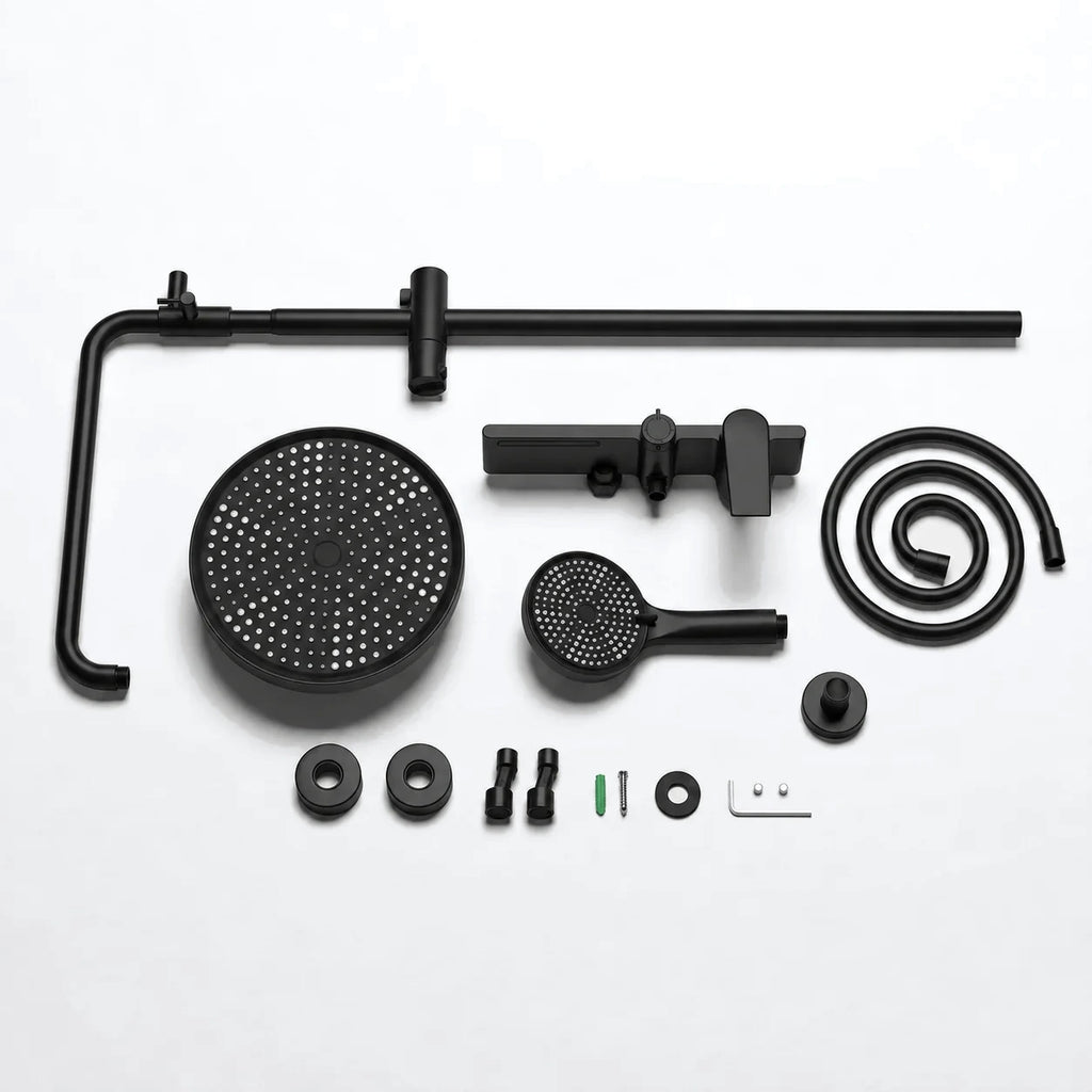 SOREN — Colonne de douche thermostatique noir mat