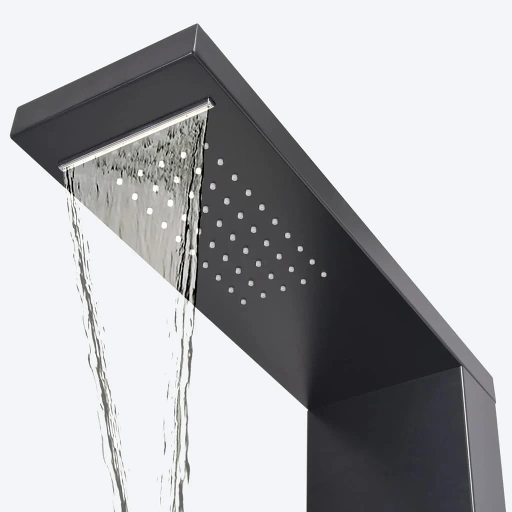 VAREN — Colonne de douche hydromassante noire