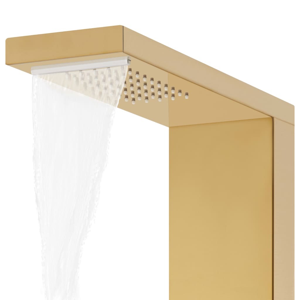 Colonne de Douche Hydromassante Dorée