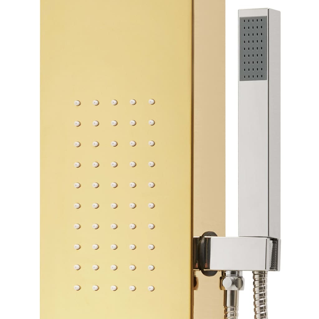 Colonne de Douche Hydromassante Dorée
