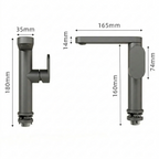 Robinet Salle de Bain Gris 360°