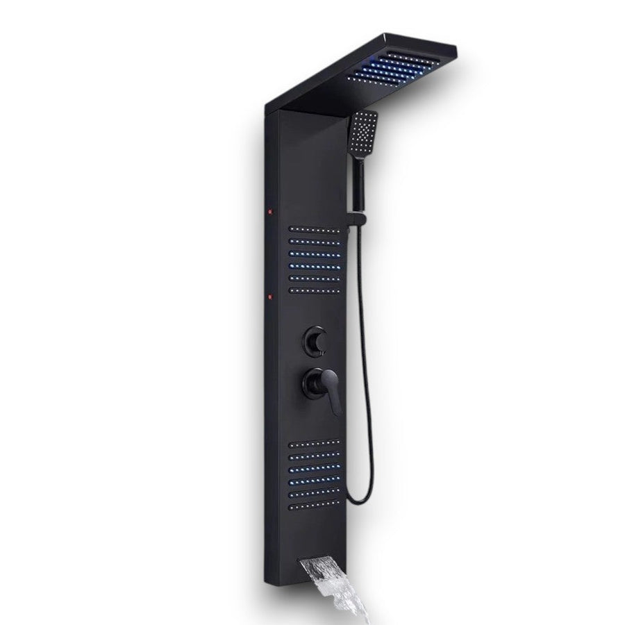 VAREN LUX — Colonne de douche hydromassante noir