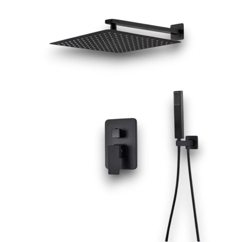 Colonne de douche Encastrable Noir Mat