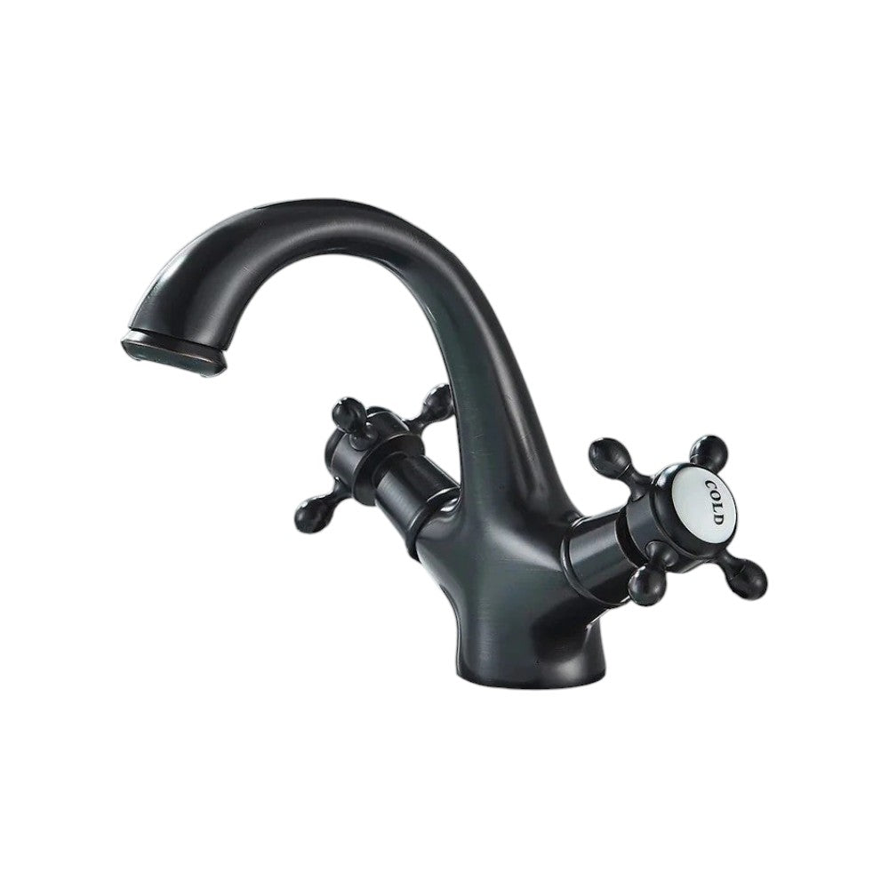 Robinet de salle de bain antique en laiton