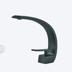 ARCEA — Robinet de salle de bain en laiton courbé noir mat