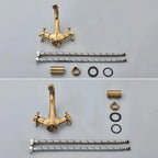 Robinet de salle de bain antique en laiton