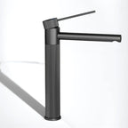 RIGATO — Robinet de salle de bain gris brossé long