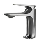 Robinet de salle de bain en laiton Gris brossé