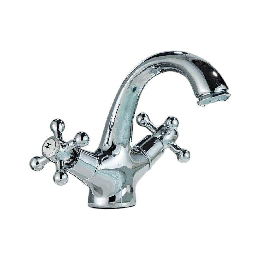 AUBRY — Robinet de salle de bain antique en laiton — Chrome