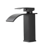 Robinet de Salle de Bain Cascade Noir Mat
