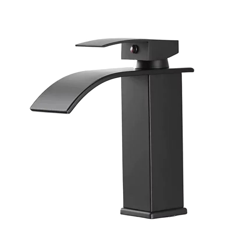 FONTE — Robinet de salle de bain cascade noir mat