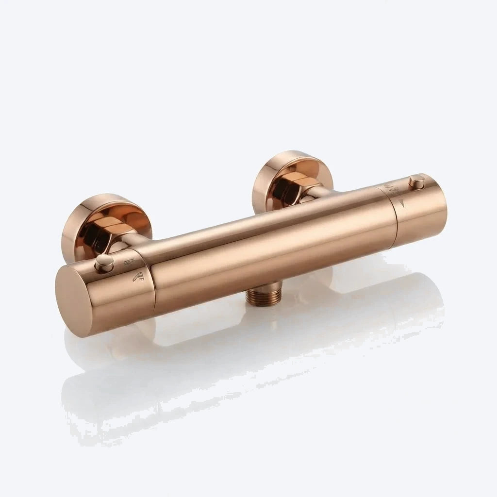 Colonne de douche thermostatique or rose brossé - ALTO