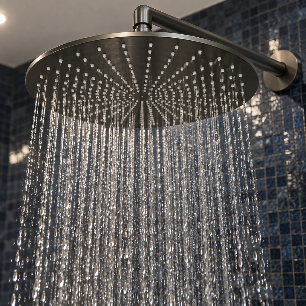 Ciel de pluie extra-plat gris brossé en fonctionnement