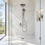 SOREN — Colonne de douche thermostatique chrome — mise en situation Olverton