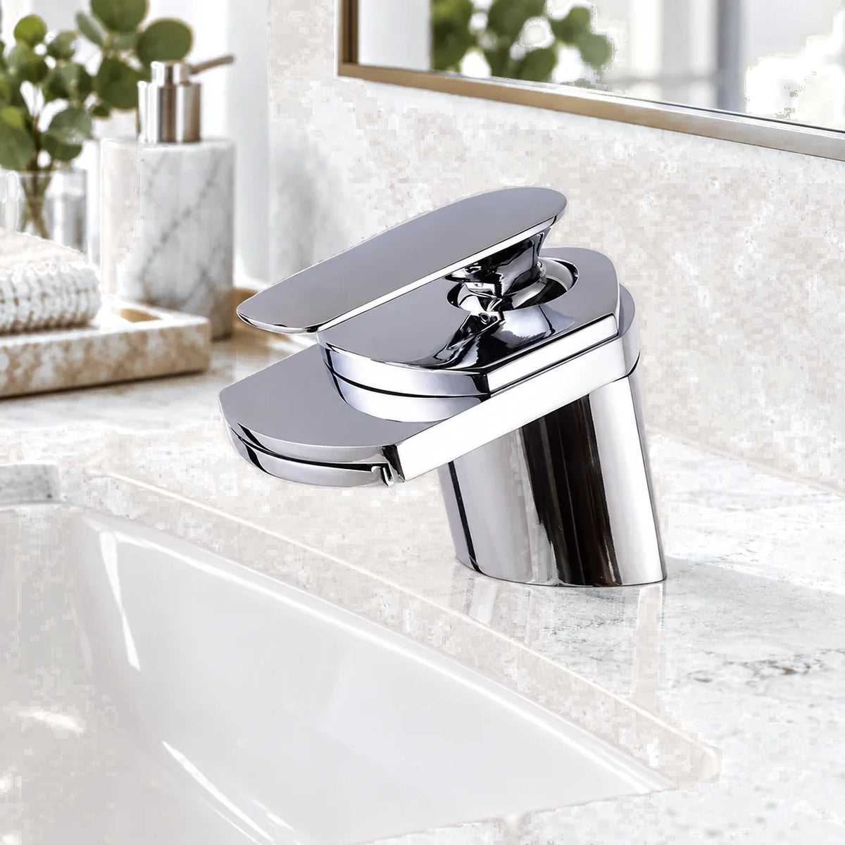 DELLA — Robinet de salle de bain cascade chrome