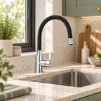 FLEXIO — Robinet de cuisine flexible — mise en situation Olverton