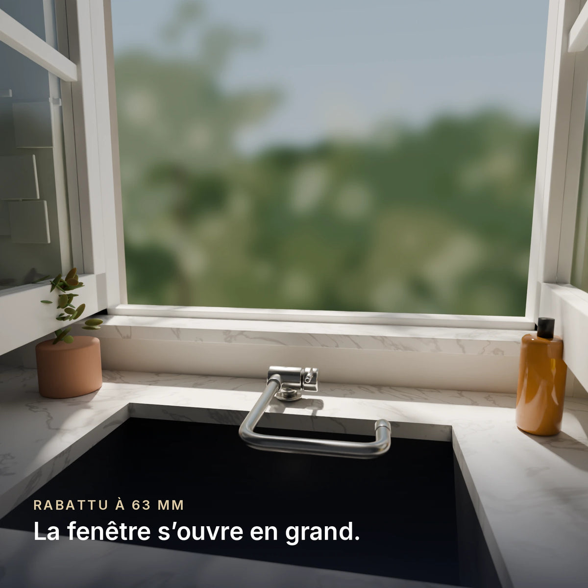 Mitigeur de cuisine rabattable sous fenêtre - ALBA
