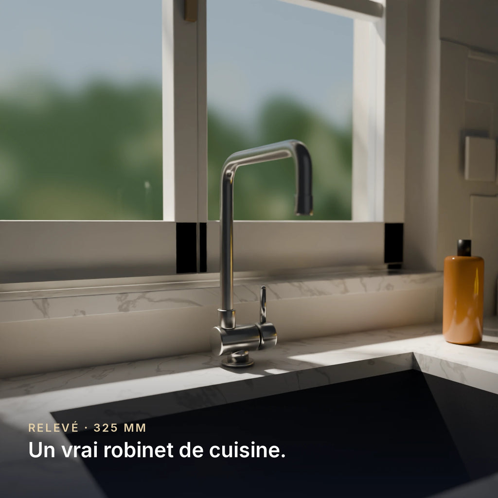 Mitigeur de cuisine rabattable sous fenêtre - ALBA