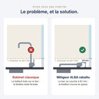 Mitigeur de cuisine rabattable sous fenêtre - ALBA