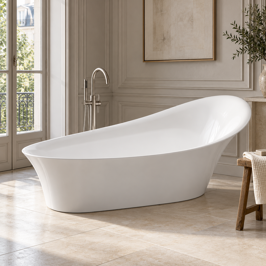 Baignoire îlot Olverton ALICE I blanc — suite parisienne