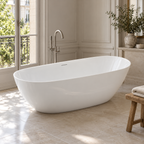 Baignoire îlot Olverton ELLIPSE blanc — suite parisienne