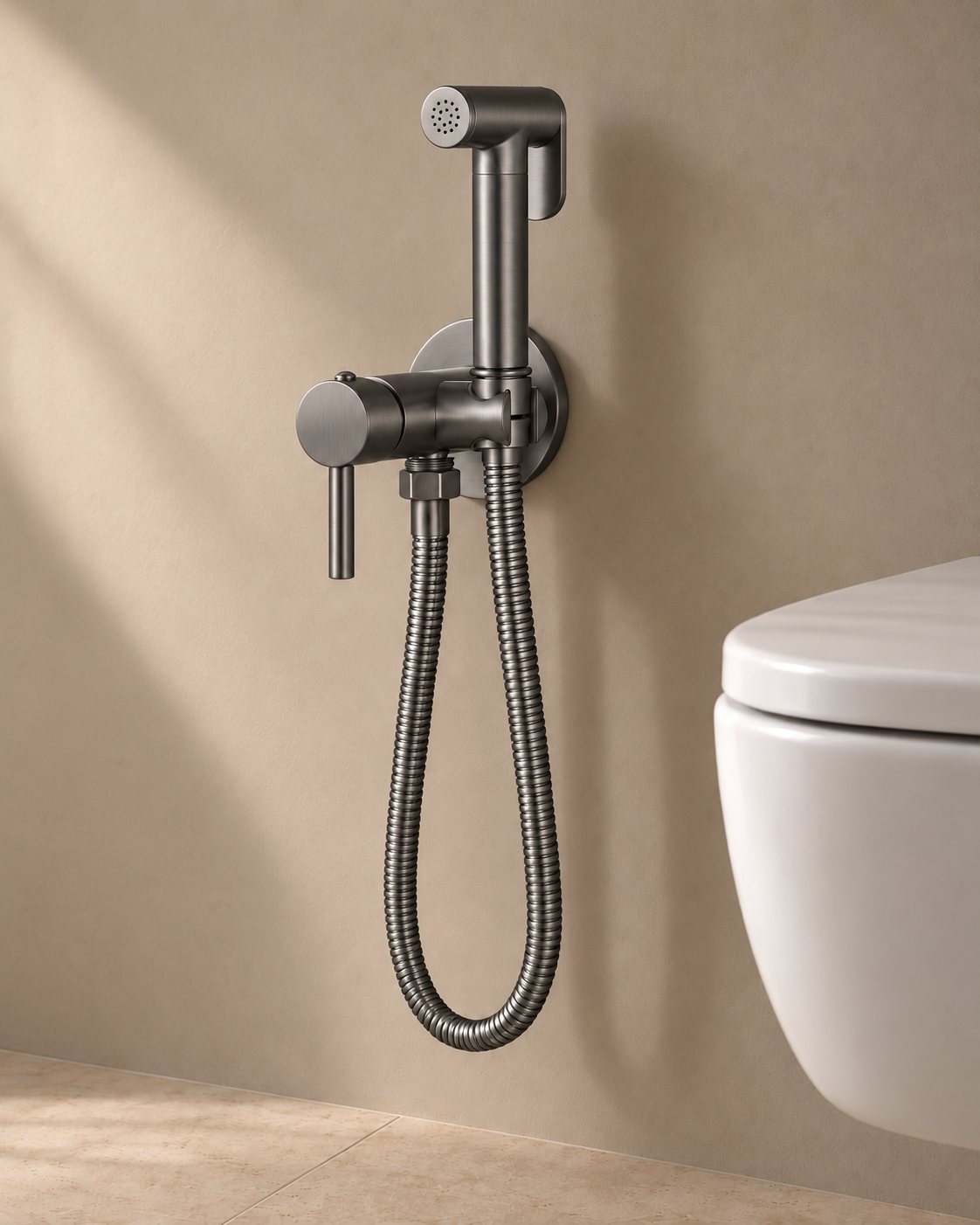 Douchette HYGÖ — Gris brossé — Vue entière #Gris brossé