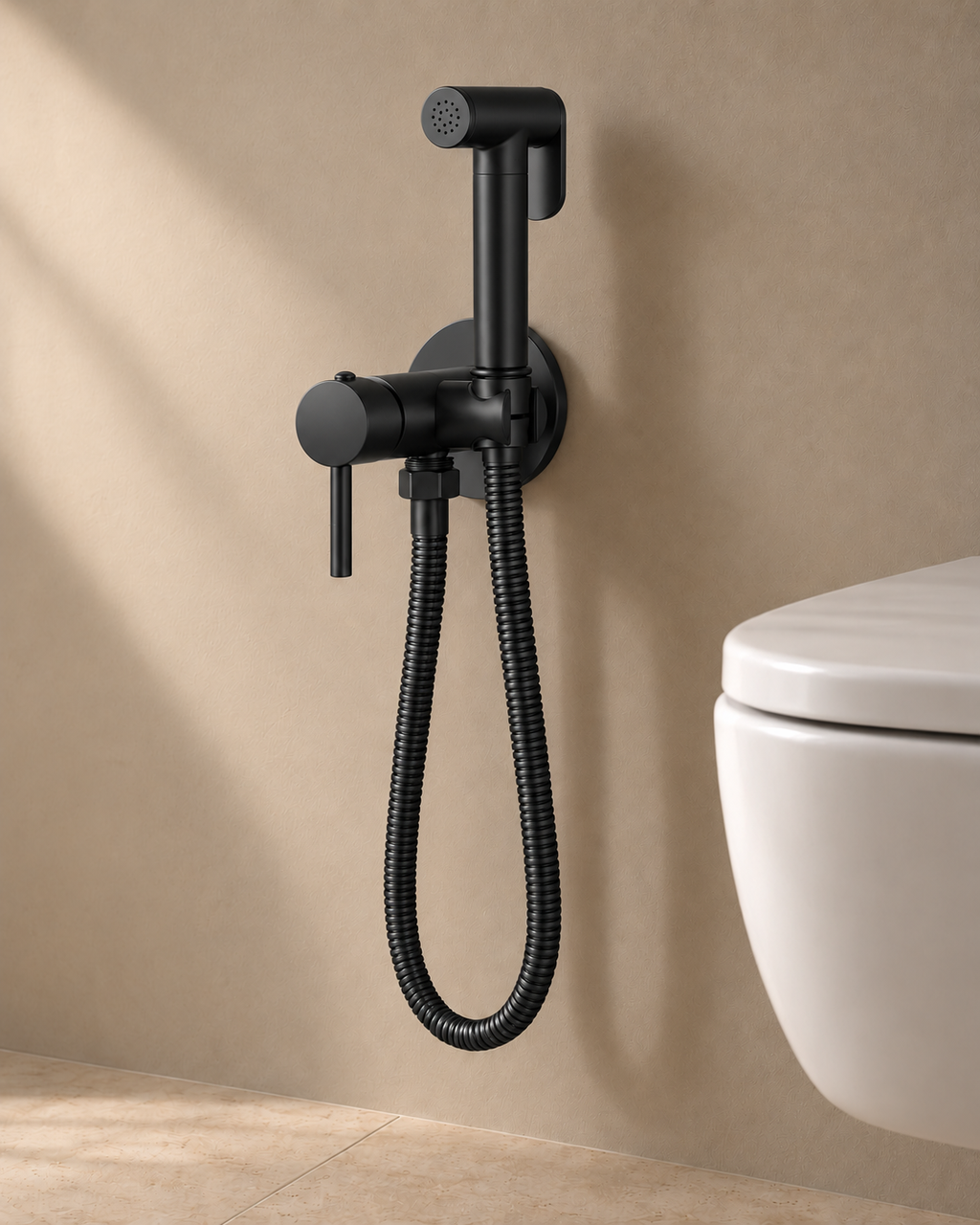 Douchette HYGÖ — Noir mat — Vue entière #Noir mat