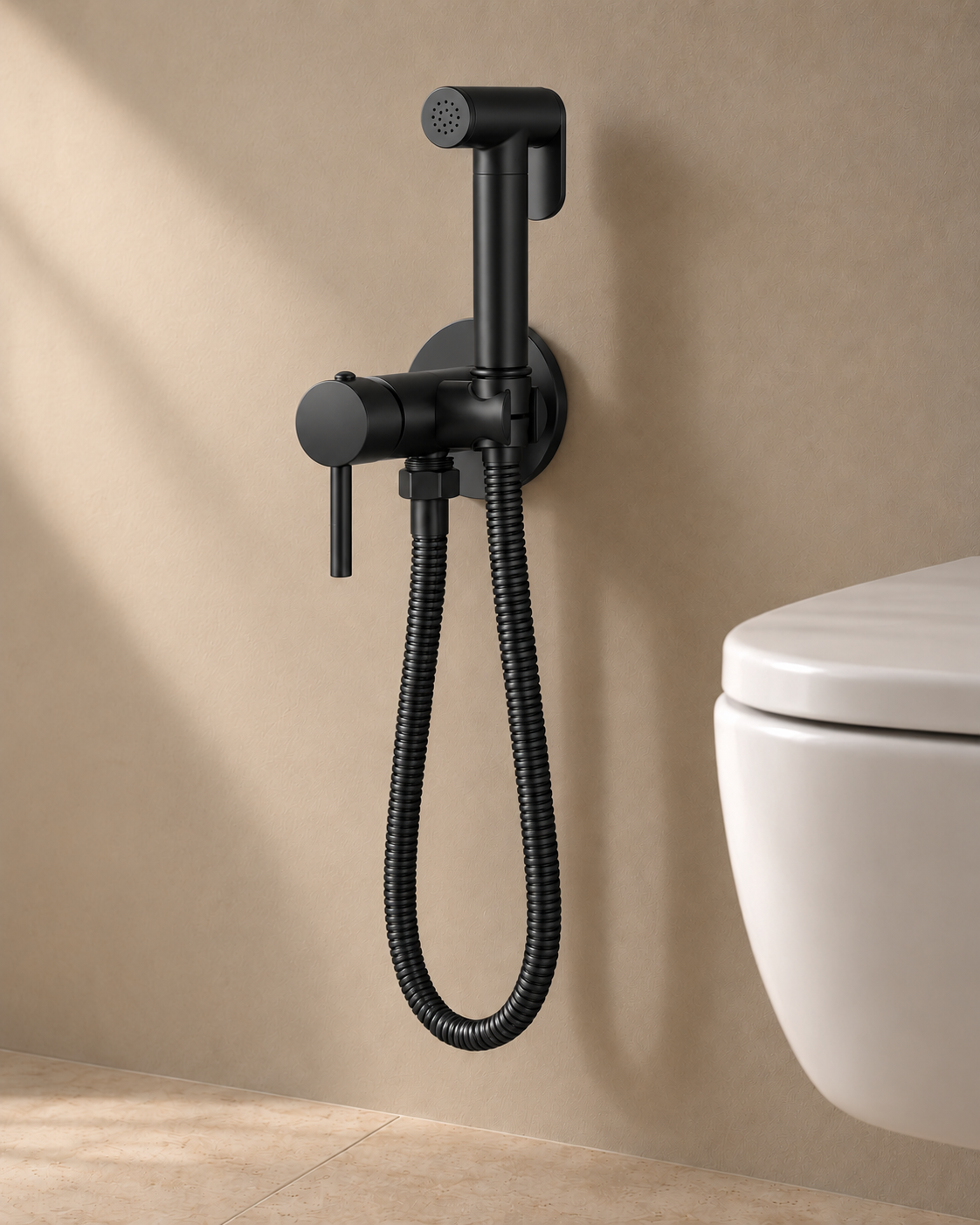 Douchette HYGÖ — Noir mat — Vue entière #Noir mat