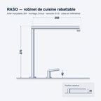 Robinet de cuisine rabattable sous fenêtre - RASO
