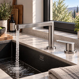 Brushed stainless steel