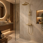 Colonne de douche thermostatique or brossé - ALTO