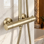 Colonne de douche thermostatique or brossé - ALTO